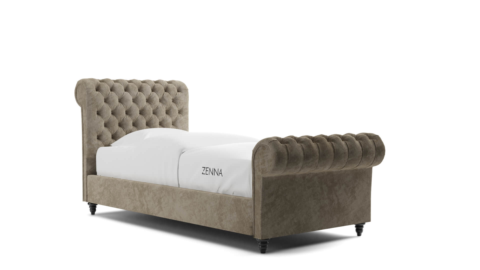 Single Rosa Chesterfield Bed Frame | Zenna Beds