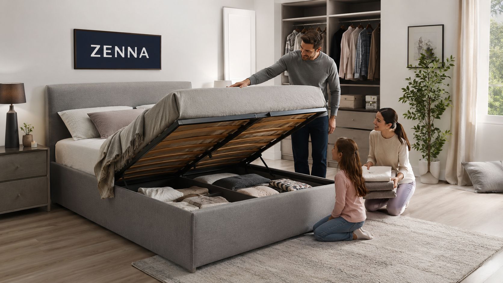 Storage beds for families
