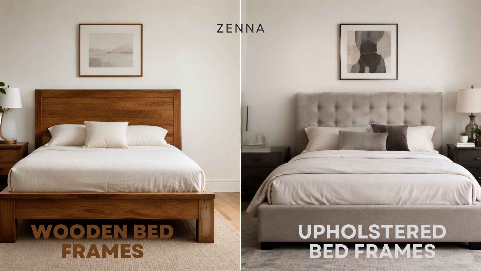 wooden vs upholstered bed frames