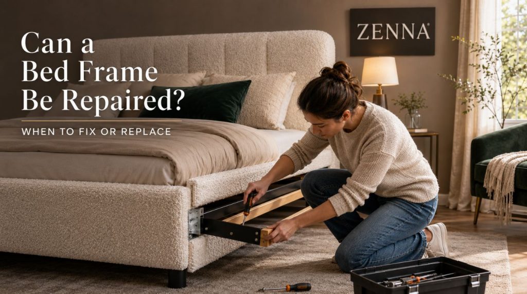 Can a bed frame be repaired?