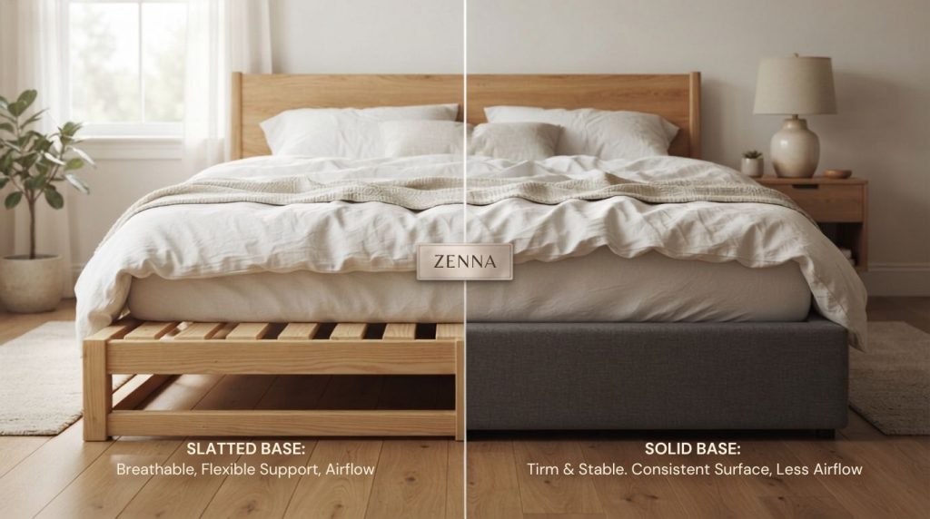 slatted base vs solid base