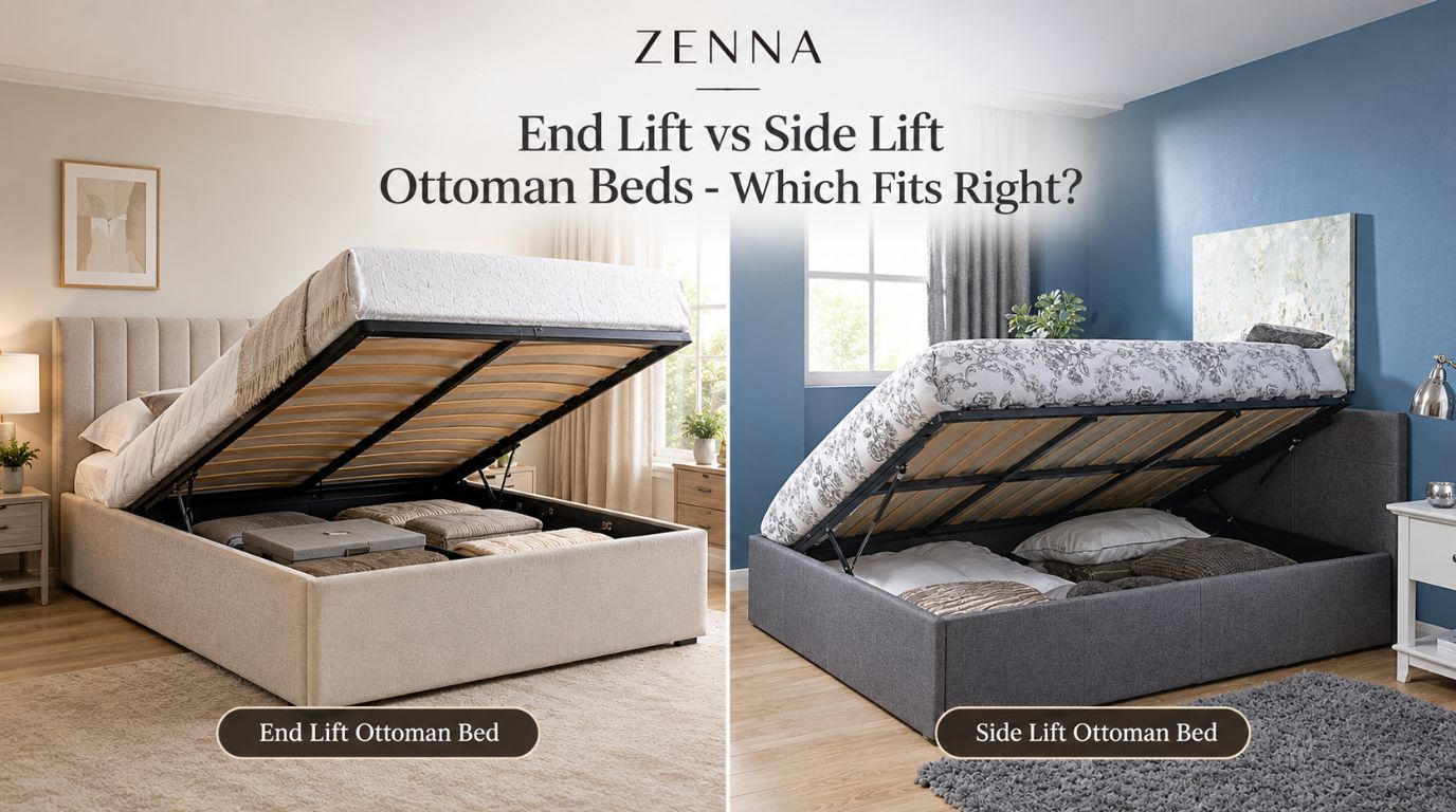 End lift vs side lift ottoman beds comparison