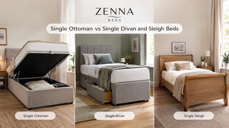 single ottoman vs single divan and sleign beds comparison