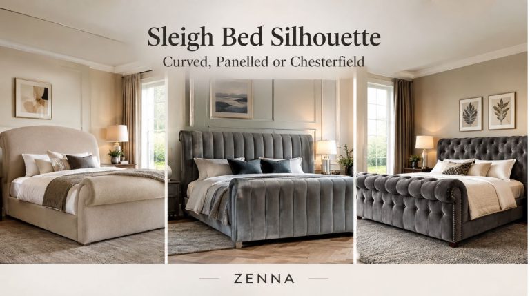 sleigh bed silhouette styles showcase