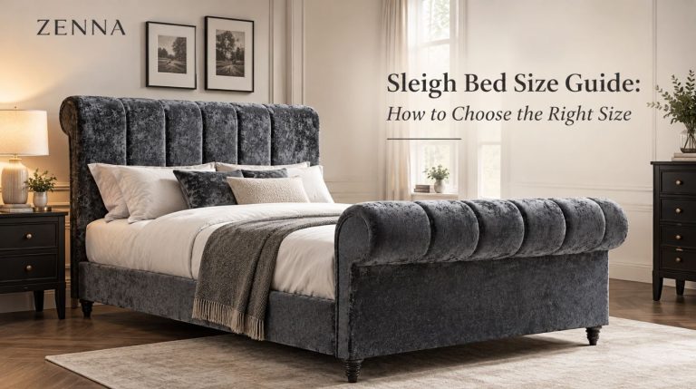 sleigh bed size guide